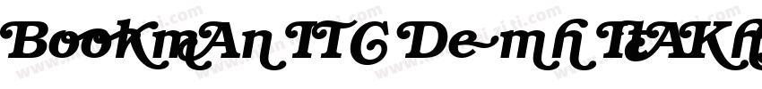 Bookman ITC Demi Italic BT字体转换